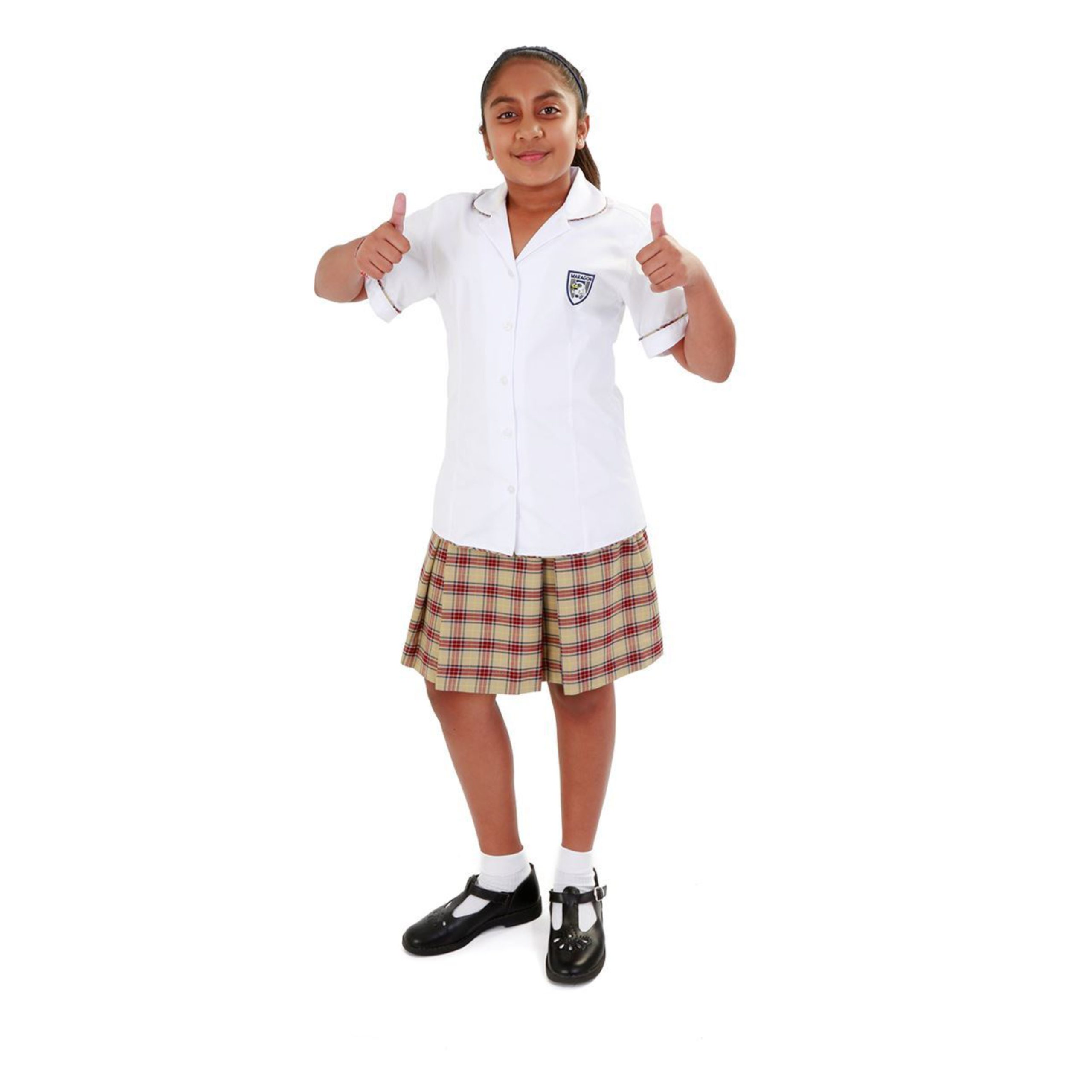 hgjjhkjkkiuyiu Girls Short Sleeve Blouse - Image 1